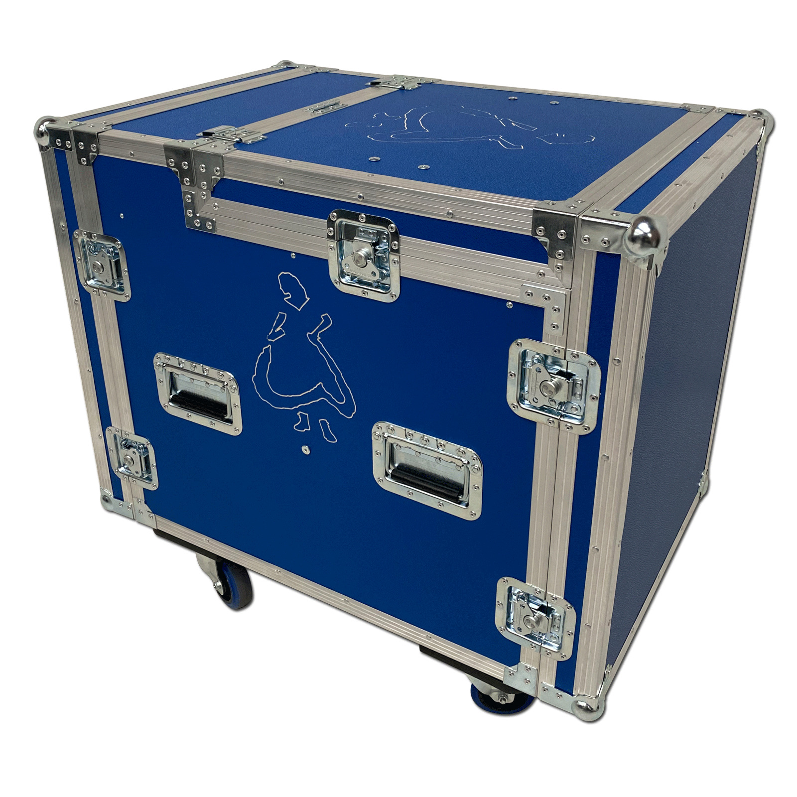 10u Sleeved Broadcast Production Rack Case Flightcase